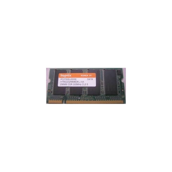 Hynix PC2700S-25330 256MB DDR 333MHZ CL2.5 Memory Module for Laptop μνήμη DDR I 256MB/333HZ Μεταχειρισμένη 