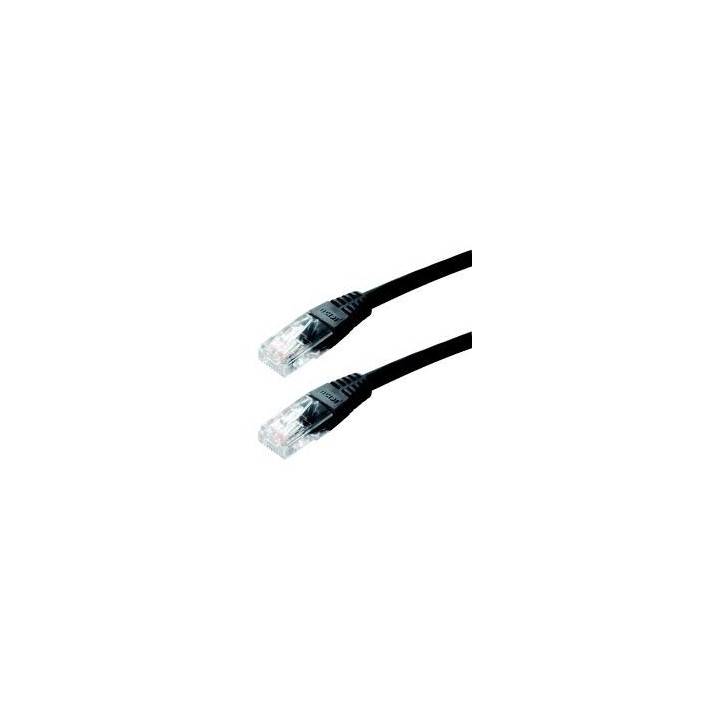 Καλώδιο δικτύου UTP MediaRange CAT-6 2xRJ45 STRD. 10 μέτρα Μαύρο