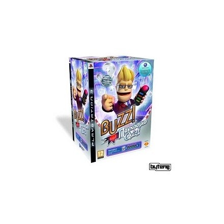 Sony Buzz Παγκόσμιο Quiz Greek Edition & Wireless Buzzers - PlayStation 3 (PS3)Πακέτο παιχνίδι BUZZ