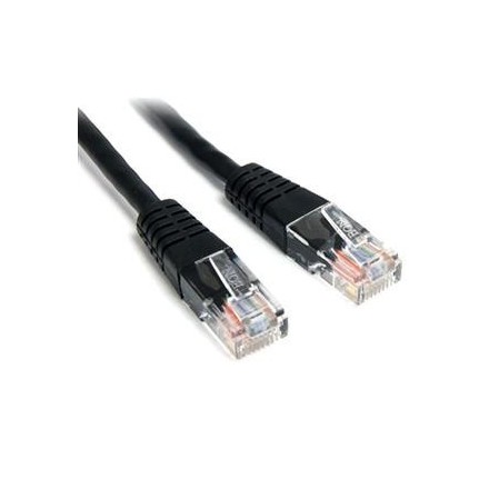 Καλώδιο δικτύου UTP VCOM Cat5e 1 μέτρο Μαύρο χρώμα