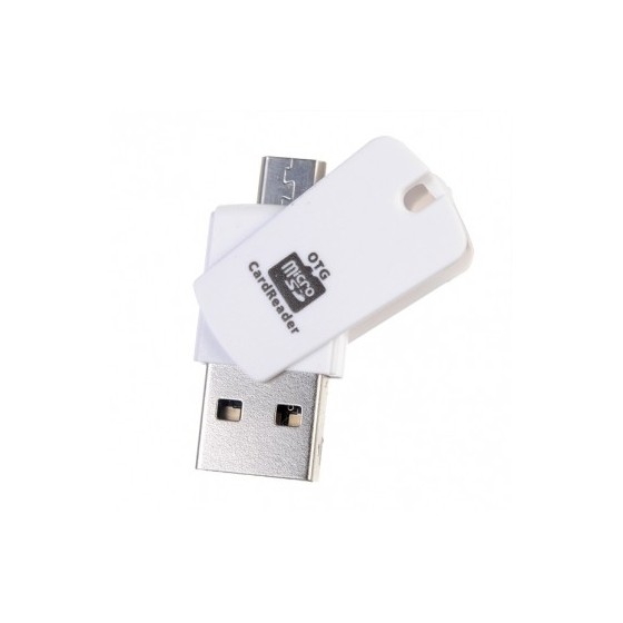 Mini 2-in-1 Micro USB OTG Adapter SD TF Card Reader προσαρμογέα για να μεταφέρετε αρχεία μεταξύ του smartphone-tablet στο PC