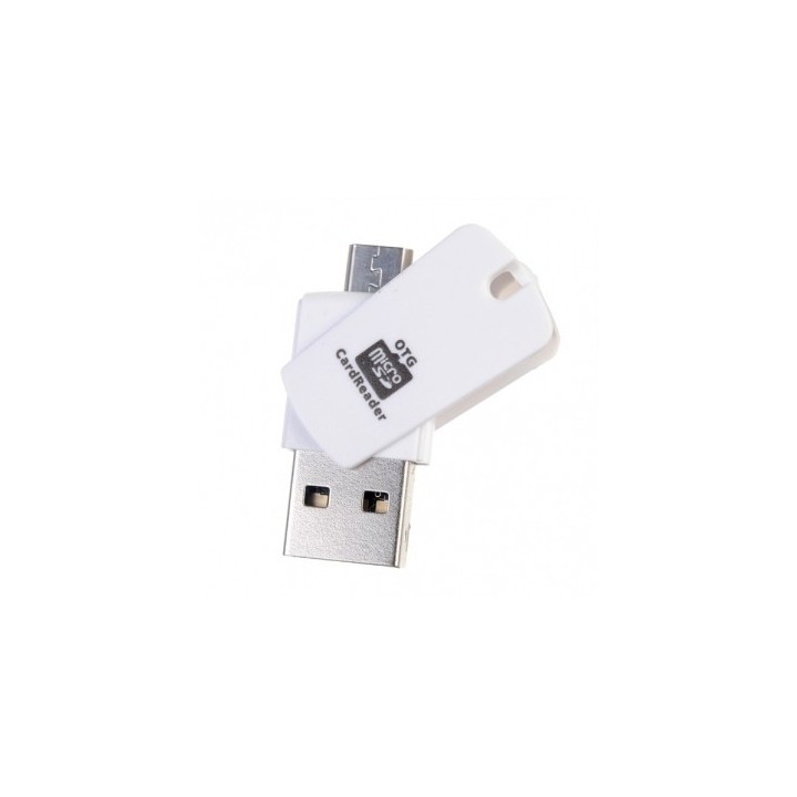 Mini 2-in-1 Micro USB OTG Adapter SD TF Card Reader  προσαρμογέα για να μεταφέρετε αρχεία μεταξύ του smartphone-tablet στο PC