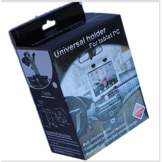 Universal Holder For tablet-PC  7-14' Βάση στήριξης tablet για το τζάμι του αυτοκινήτου. Για όλα τα tablet από 7 έως 14'