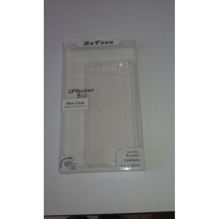 Back and front cover for Iphone 5/5s super slim 0.35mm half transparent