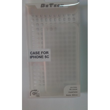 Back cover for Iphone 5C DeTech super slim 0.35mm half transparent θήκη για το Iphone 5C διάφανο ματ