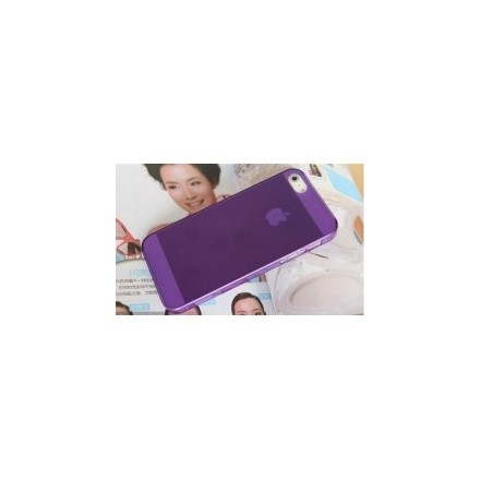 Back cover for Iphone 5C DeTech super slim 0.35mm half transparent θήκη κινητού μόβ για το Iphone 5C