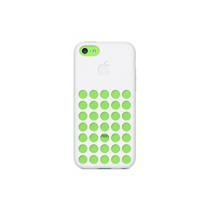 Back Silicone Iphone 5C DeTech with holes θήκη κινητού από σιλικόνη λευκή για το Iphone 5C