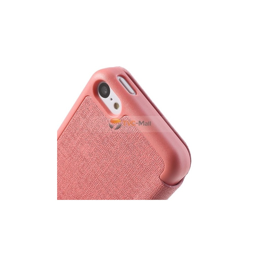 Leather case notebook iPhone 5C JZZS θήκη κινητού μπροστά και πίσω χρώμα Ρόζ για το Iphone 5C