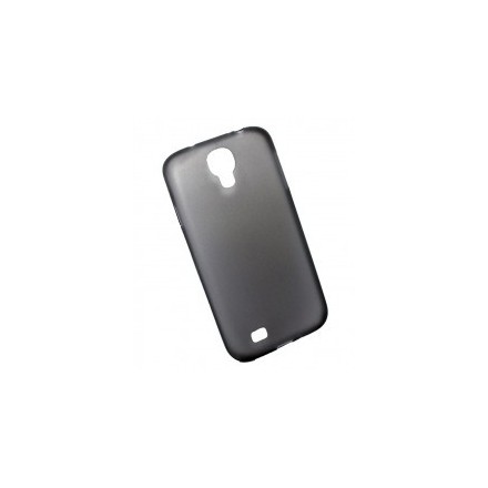 Back cover for SAMSUNG S4 i9500 DeTech super slim 0.35mm half transparent θήκη κινητού πίσω όψη για S4 i9500 Μαύρο διαφανές