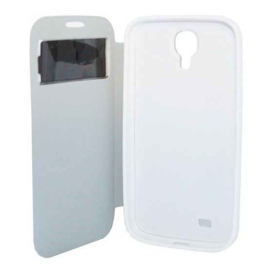 Leather case notebook SAMSUNG S4 i9500 KAISHI Θήκη με μπροστινό παράθυρο﻿ για το S4 Χρώμα Λευκό