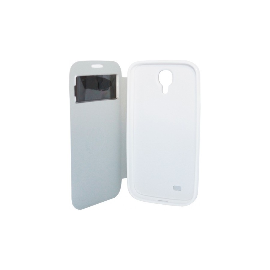 Leather case notebook SAMSUNG S4 i9500 KAISHI Θήκη με μπροστινό παράθυρο﻿ για το S4 Χρώμα Λευκό