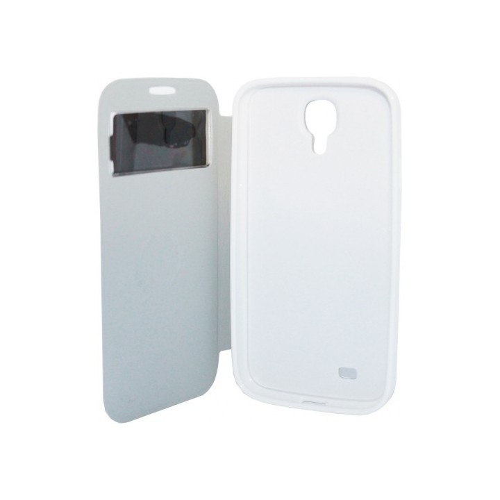 Leather case notebook SAMSUNG S4 i9500 KAISHI Θήκη με μπροστινό παράθυρο﻿ για το S4 Χρώμα Λευκό