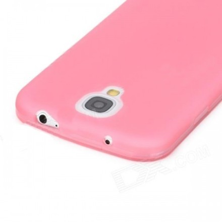 BBack cover for SAMSUNG S4 mini i9190 DeTech super slim 0.35mm half transparent θήκη κινητού πίσω όψη για S4 mini Ρόζ