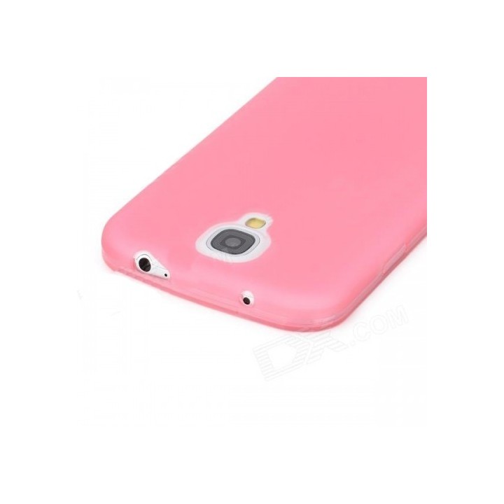 BBack cover for SAMSUNG S4 mini i9190 DeTech super slim 0.35mm half transparent θήκη κινητού πίσω όψη για S4 mini Ρόζ