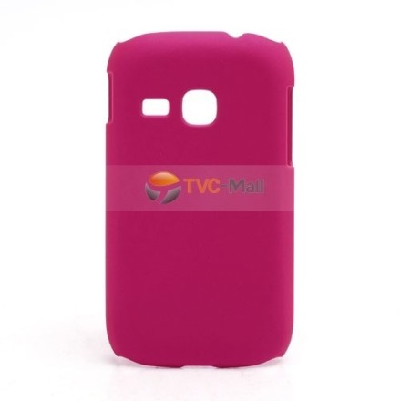 Back cover for SAMSUNG S3 mini i8190 JZZS + Lcd Protector θήκη κινητού hot pink από δέρμα με προστατευτικό οθόνης 