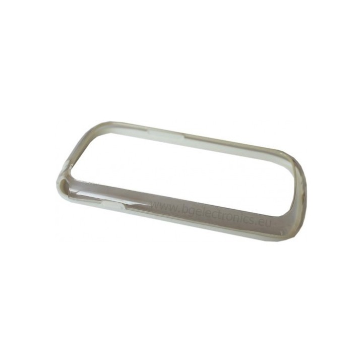 SIDE PROTECTOR ΓΙΑ SAMSUNG S III Mini i8910 θήκη κινητού πλαινή όψη για το siii mini σε χρώμα διάφανο-Λευκό