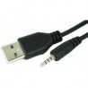 Cable USB M to audio 3.5'' καλώδιο USB σε jack