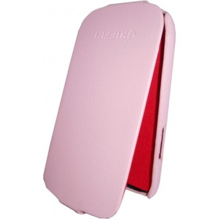 Leather Griffin Samsung Galaxy S III Mini I8190 Pink Θήκη κινητού δερμάτινη σε χρώμα Ρόζ