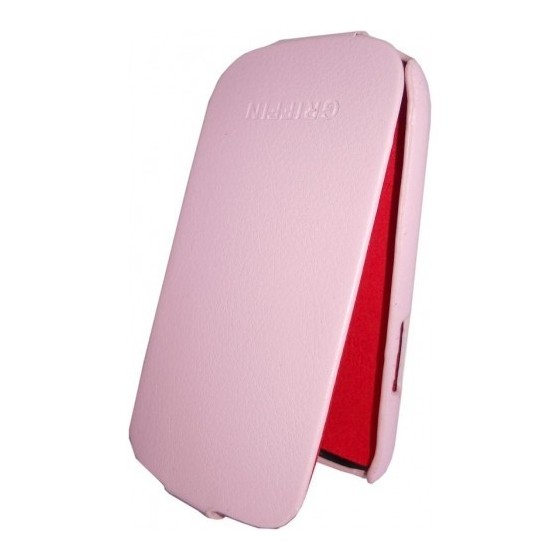 Leather Griffin Samsung Galaxy S III Mini I8190 Pink Θήκη κινητού δερμάτινη σε χρώμα Ρόζ
