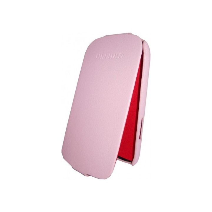 Leather Griffin Samsung Galaxy S III Mini I8190 Pink Θήκη κινητού δερμάτινη σε χρώμα Ρόζ