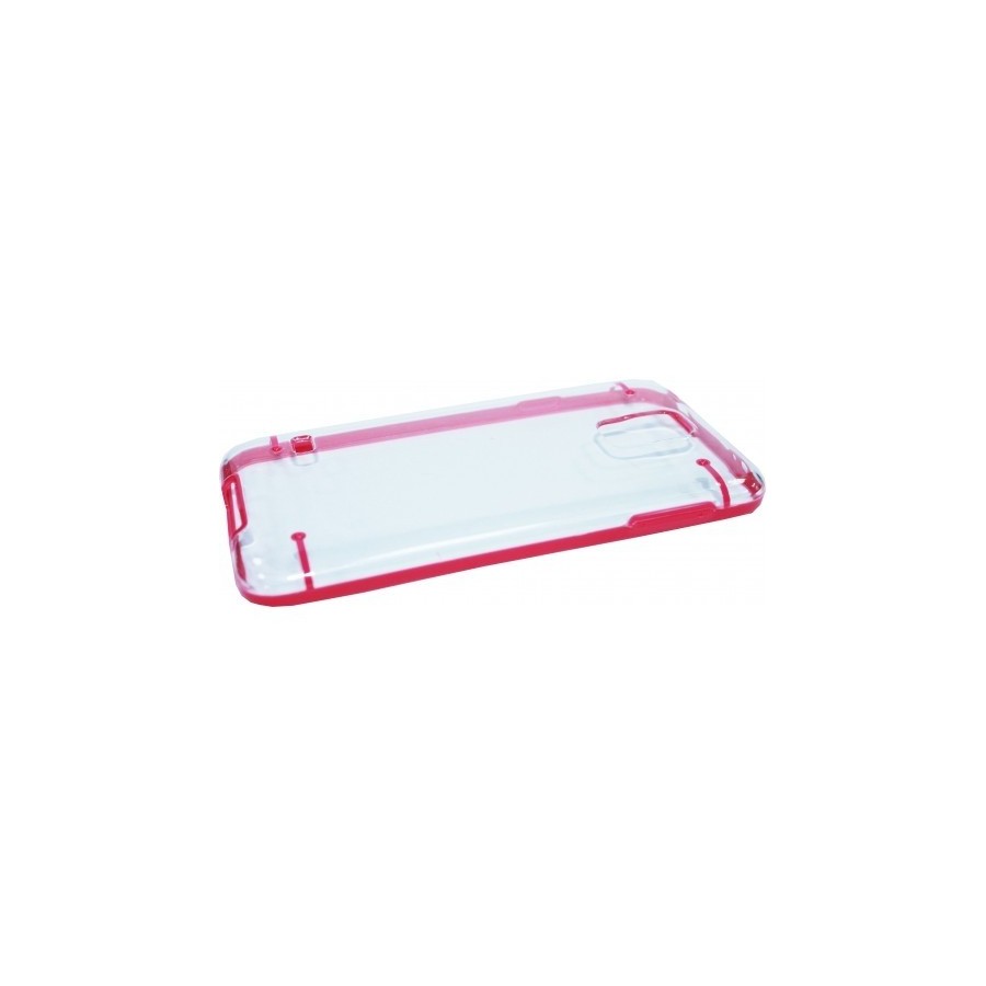 Cover for SAMSUNG S5 crystal clear whit color motifs θήκη κινητού διάφανη με Ρόζ  για το Samsung S5 i9600