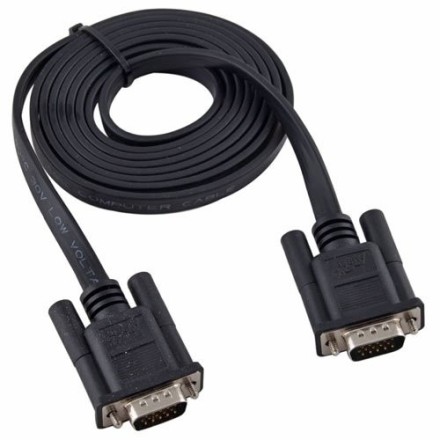 VGA Cable 3 +4 FLAT 1.5 m  Καλώδιο πλακέ σύνδεσης pc Male/Male 1,5 μέτρο