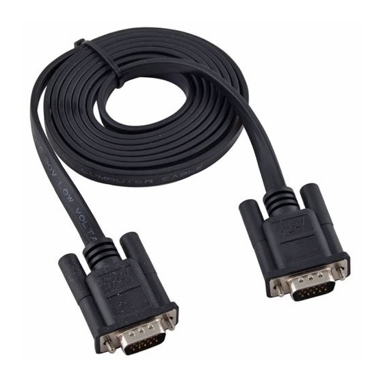 VGA Cable 3 +4 FLAT 1.5 m Καλώδιο πλακέ σύνδεσης pc Male/Male 1,5 μέτρο