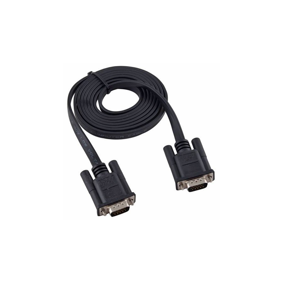 VGA Cable 3 +4 FLAT 1.5 m  Καλώδιο πλακέ σύνδεσης pc Male/Male 1,5 μέτρο