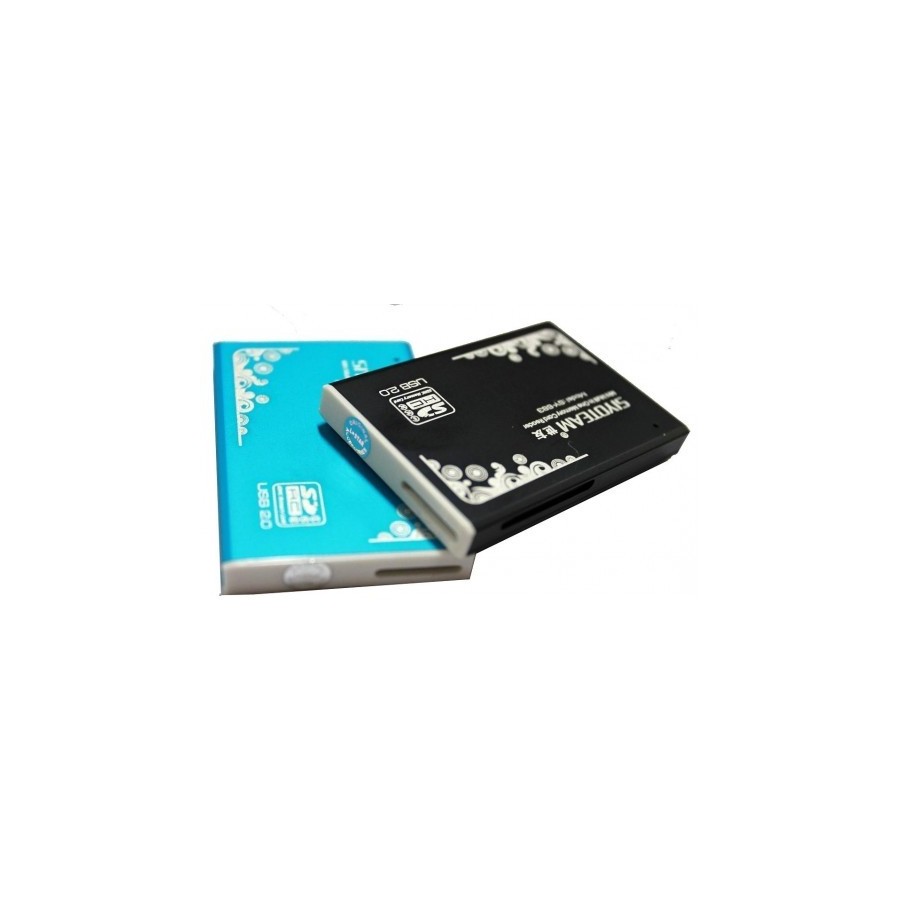  Εξωτερικός Αναγνώστης Καρτών SY-386 Portable USB 2.0 SD / MicroSD / TF / MS / M2 Card Reader w/ USB Cable - Blue (32GB)
