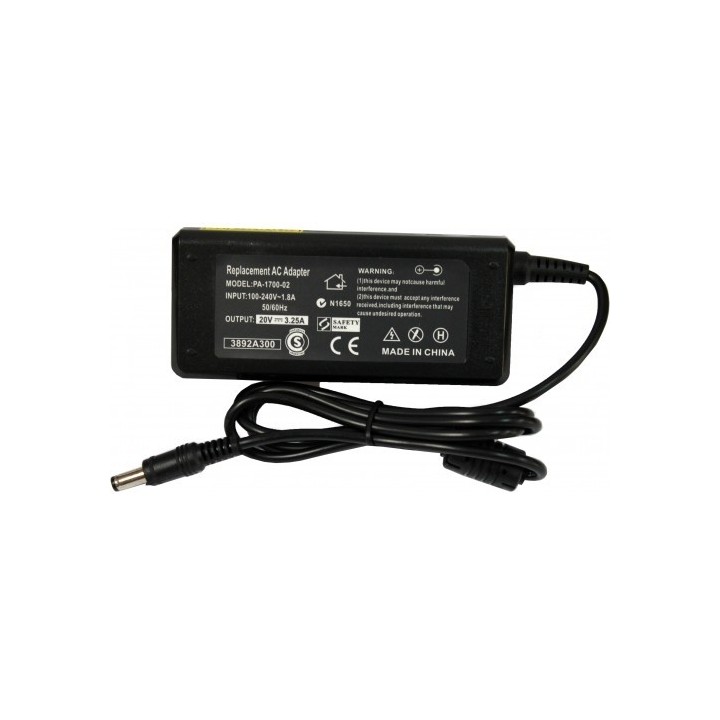 Adapter 20V 3.25A for LENOVO 5.5mm2.5 Τροφοδοτικό για Laptop  Lenovo