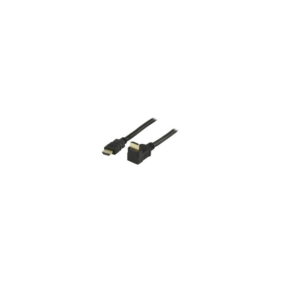 Καλώδιο HDMI αρσ. - HDMI αρσ με βύσμα - γωνία 90° 1,50 μέτρο V1.4
