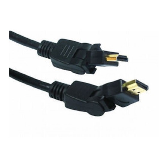 Cable HDMI M / HDMI M Adjustable1.5m Καλώδιο HDMI V1.3 με περιστρεφόμενες άκρες