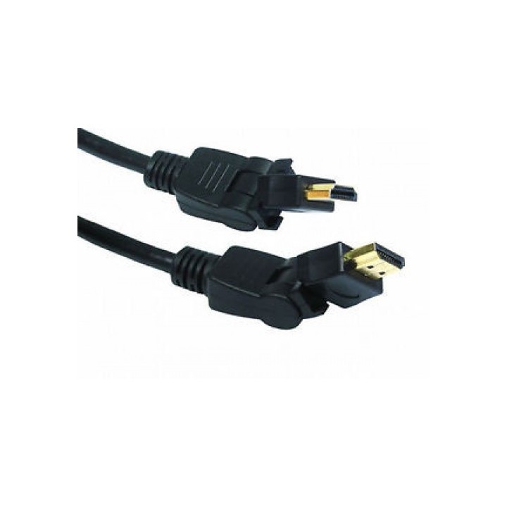 Cable HDMI M / HDMI M Adjustable1.5m Καλώδιο HDMI V1.3 με περιστρεφόμενες άκρες  