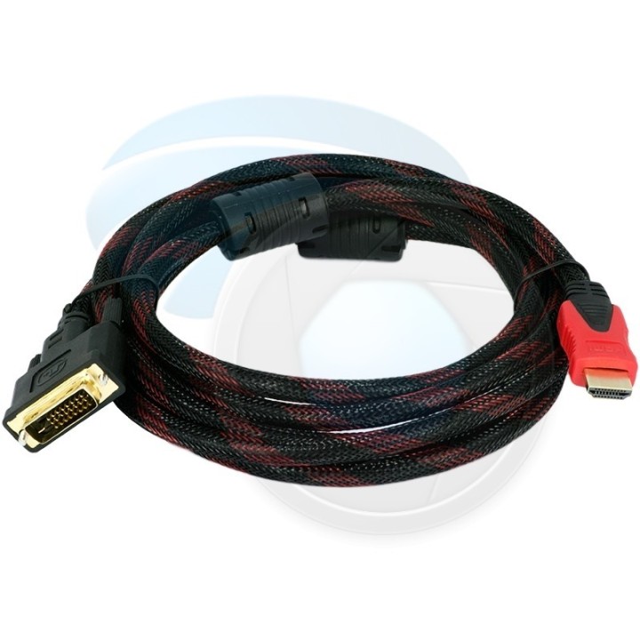 HDMI σε DVI καλώδιο Υψηλής ποιότητας καλώδιο με επίχρυσους ακροδέκτες Golden Plate 3 Μέτρα 