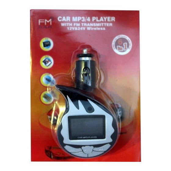 FM Transmitter with Remote Control Μεταφορά ήχου από mp3/mp4 ή άλλο player στο car stereo σας μέσω FM...! 