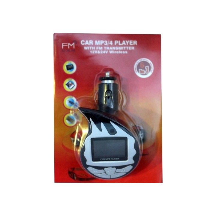 FM Transmitter with Remote Control Μεταφορά ήχου από mp3/mp4 ή άλλο player στο car stereo σας μέσω FM...! 