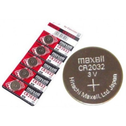 MAXELL μπαταρία κουμπί 3v, CR-2032 - 5ΤΕΜ