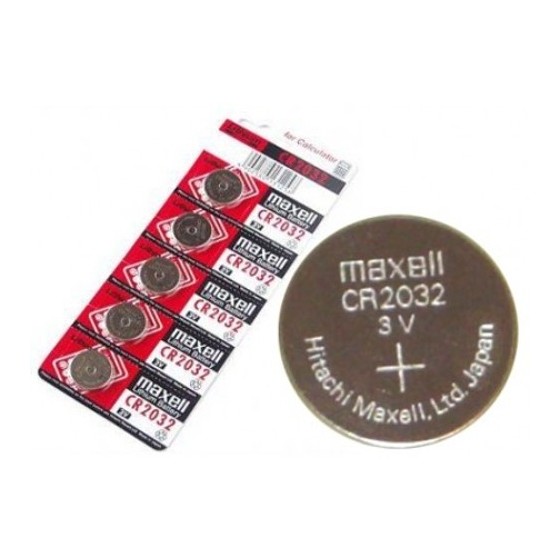 MAXELL μπαταρία κουμπί 3v, CR-2032 - 5ΤΕΜ