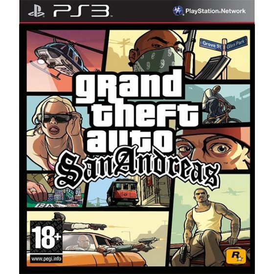 Grand Theft Auto San Andreas PS3 GAMES Used-Μεταχειρισμένο(BLES-02219)
