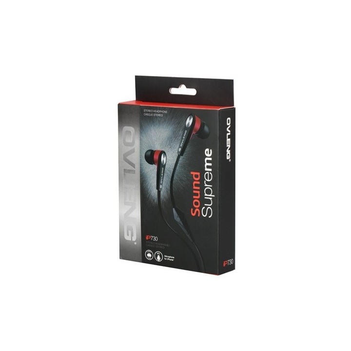 Ovleng Ακουστικά IP730 με Μικρόφωνο Ovleng IP730 for smartphone with a microphone, Audio, Black 