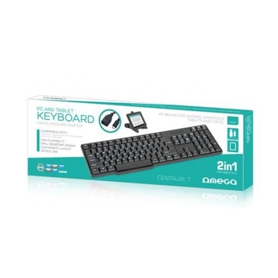 SLIM USB KEYBOARD OMEGA OK05T PC AND TABLET