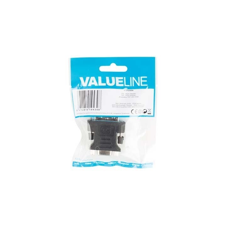 Αντάπτορας DVI-I Dual αρσ. - VGA θηλ. adapter dvi 24+5 to vga 