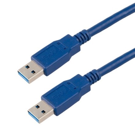 Καλώδιο DeTech USB M / USB M 3.0 1.5m, Blue 