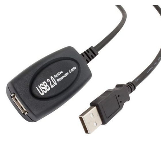 PT καλώδιο USB 2.0V Α/Β M/F+ (ενισχυτής) -5M μέτρα με ενεργό ενισχυτή