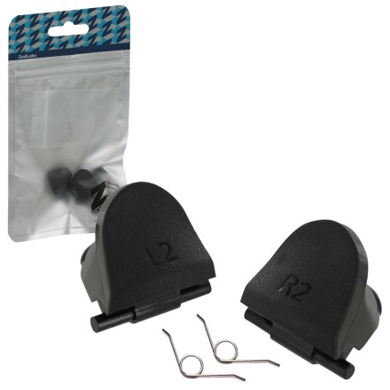 ZedLabz replacement OEM controller L2 R2 trigger button & spring set for Sony PS4 controller - Genuine OEM repair parts