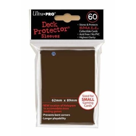 Brown Pro Matte Small Deck Protectors προστατευτικές θήκες χρώμα καφέ 60τμ mat