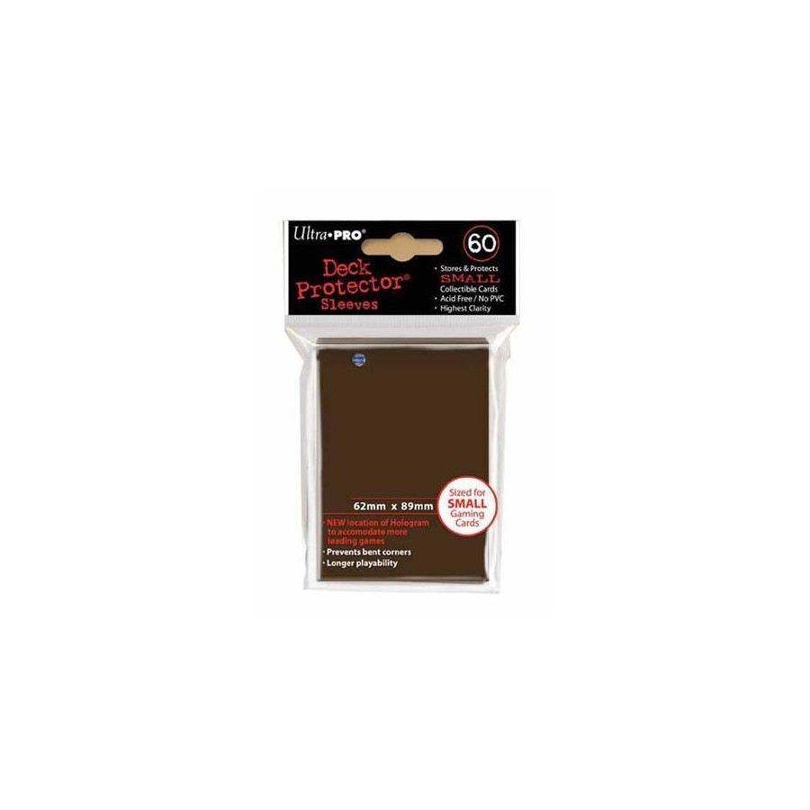 Brown Pro Matte Small Deck Protectors προστατευτικές θήκες χρώμα καφέ 60τμ mat