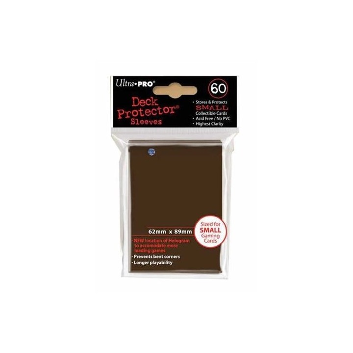 Brown Pro Matte Small Deck Protectors προστατευτικές θήκες χρώμα καφέ 60τμ mat