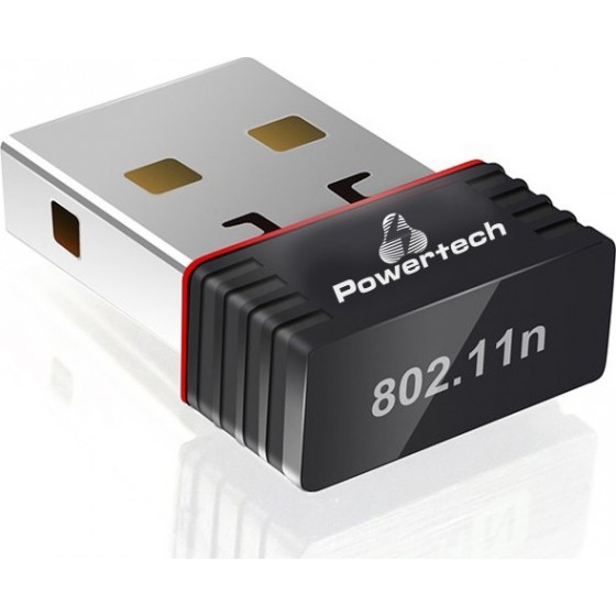 Wireless nano USB Network Adapter 150Mbps 2.4GHz POWERTECH PT-425