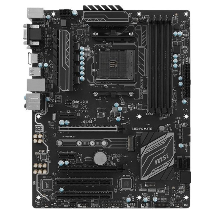 MSI B350 PC Mate Socket AM4